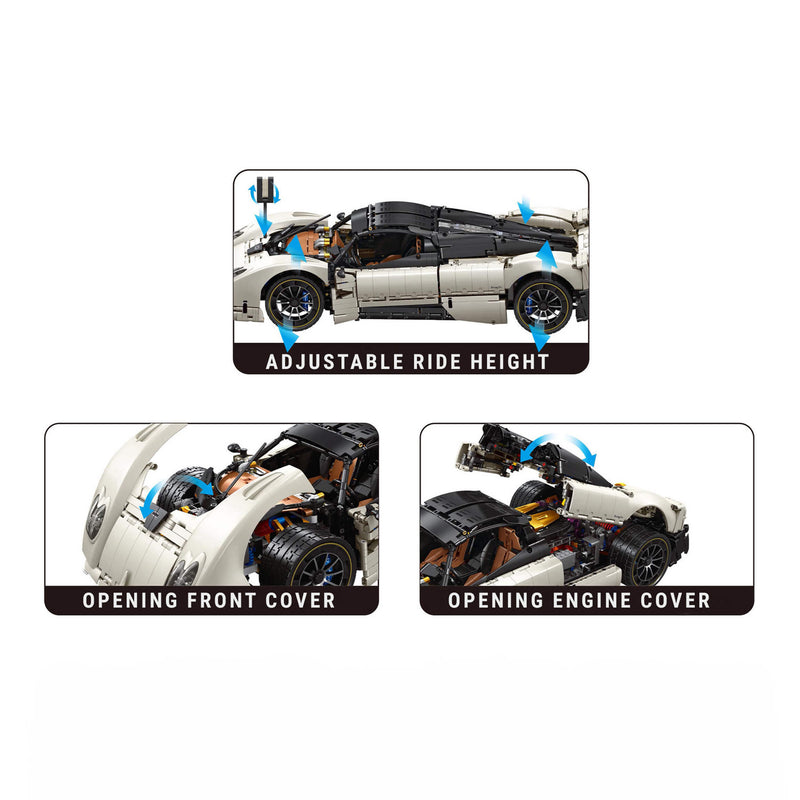 Italian VUtopia Hypercar - Building Blocks Set | Power Brickz