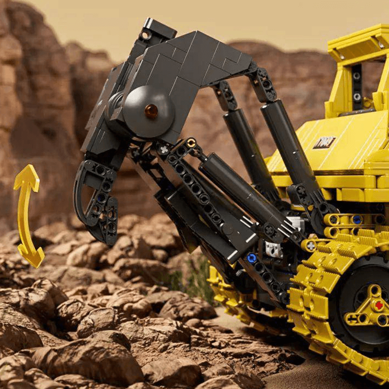RC Bulldozer - Ultimate Edition - Building Blocks Set | Power Brickz