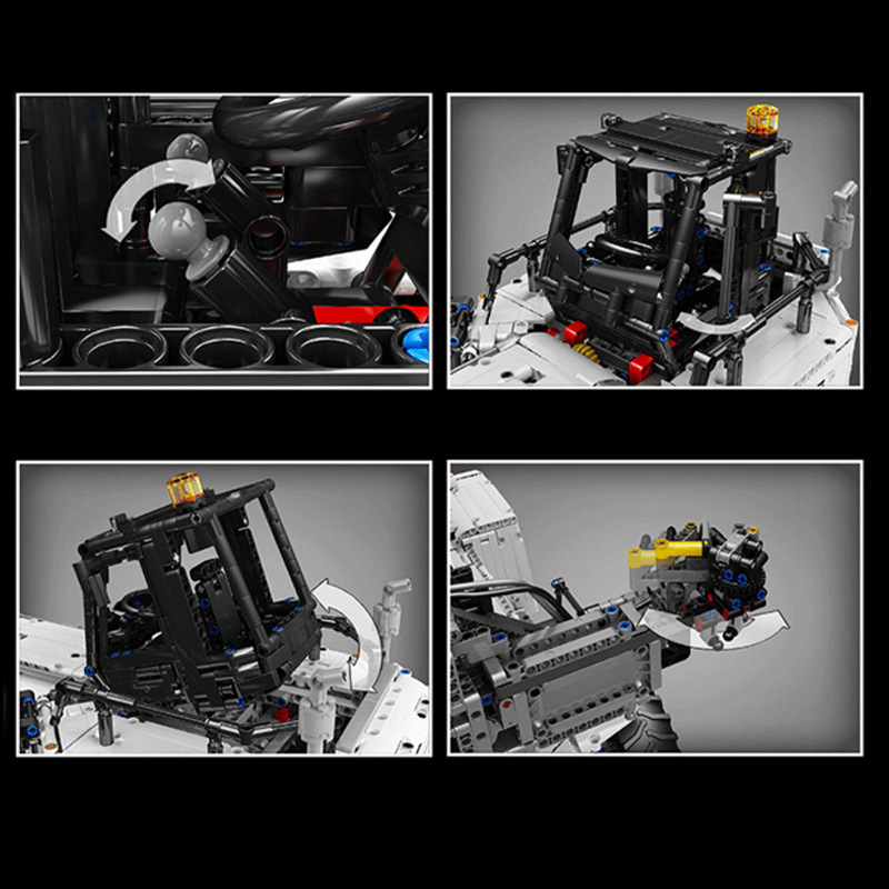 Container Forklift - Ultimate Edition - Building Blocks Set | Power Brickz