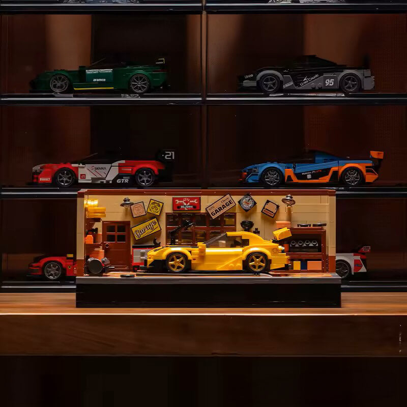 Vintage Auto Garage - Building Blocks Set | Power Brickz