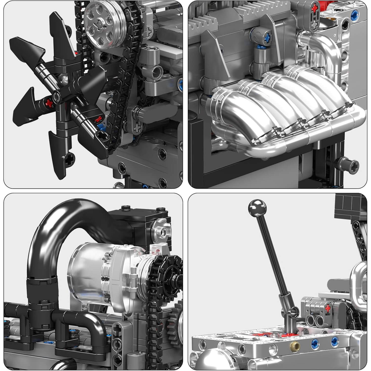 Motorized Rotary Engine - Building Blocks Set | Power Brickz