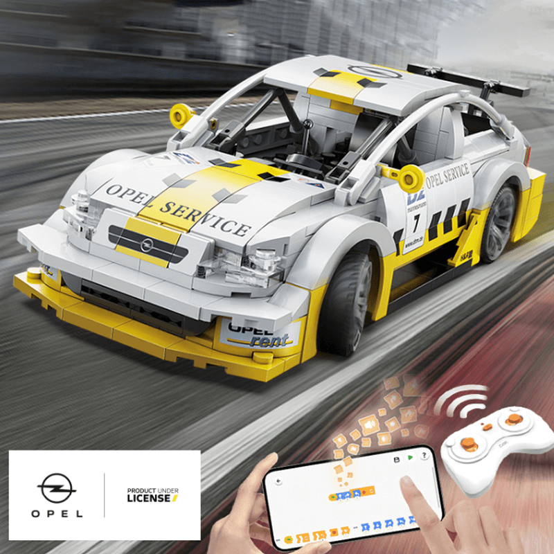 Remote Controlled Opel Astra V8 - Building Blocks Set | Power Brickz
