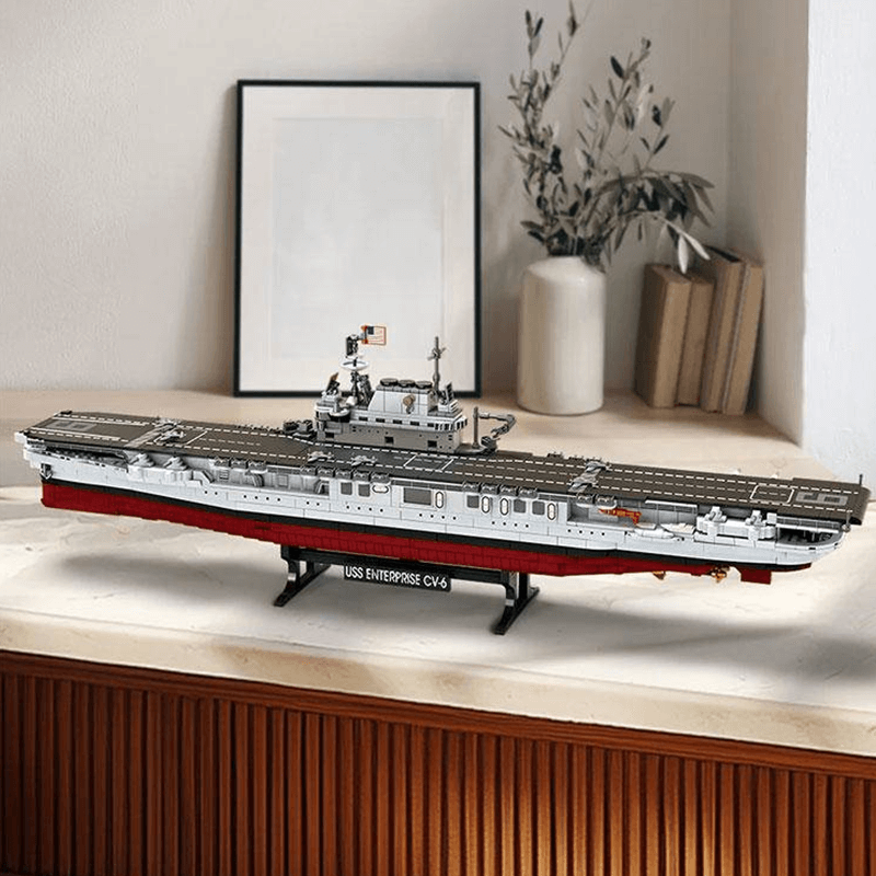 Aircraft Carrier USS Enterprise - Building Blocks Set | Power Brickz