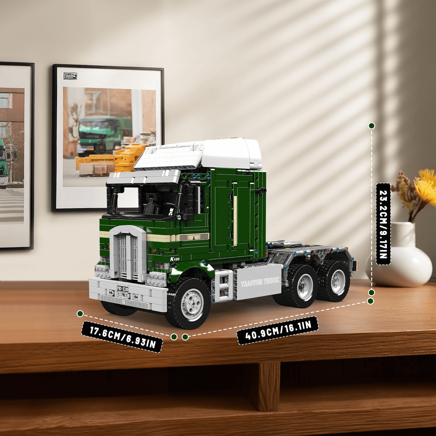 s Cabover Truck Remote Control - Building Blocks Set | Power Brickz