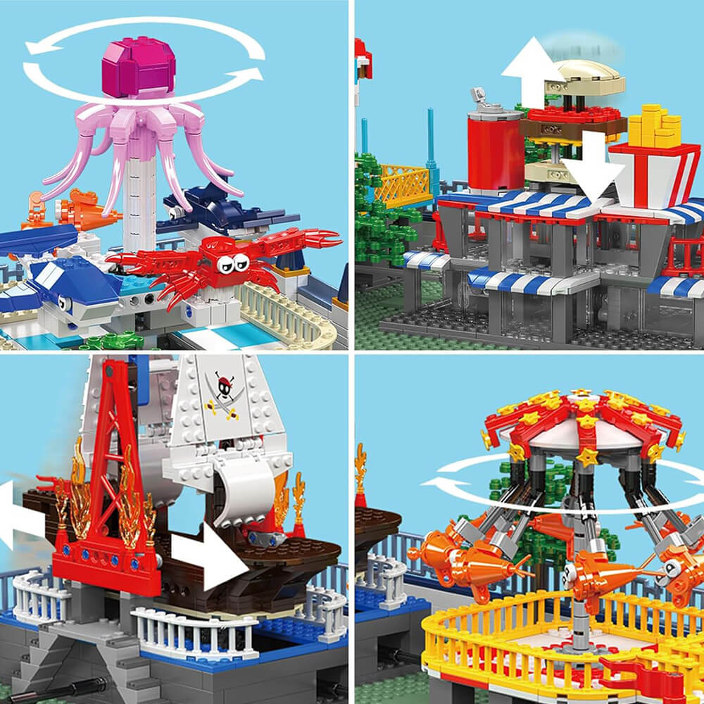 Motorized Amusement Park - Ultimate Edition - Building Blocks Set | Power Brickz