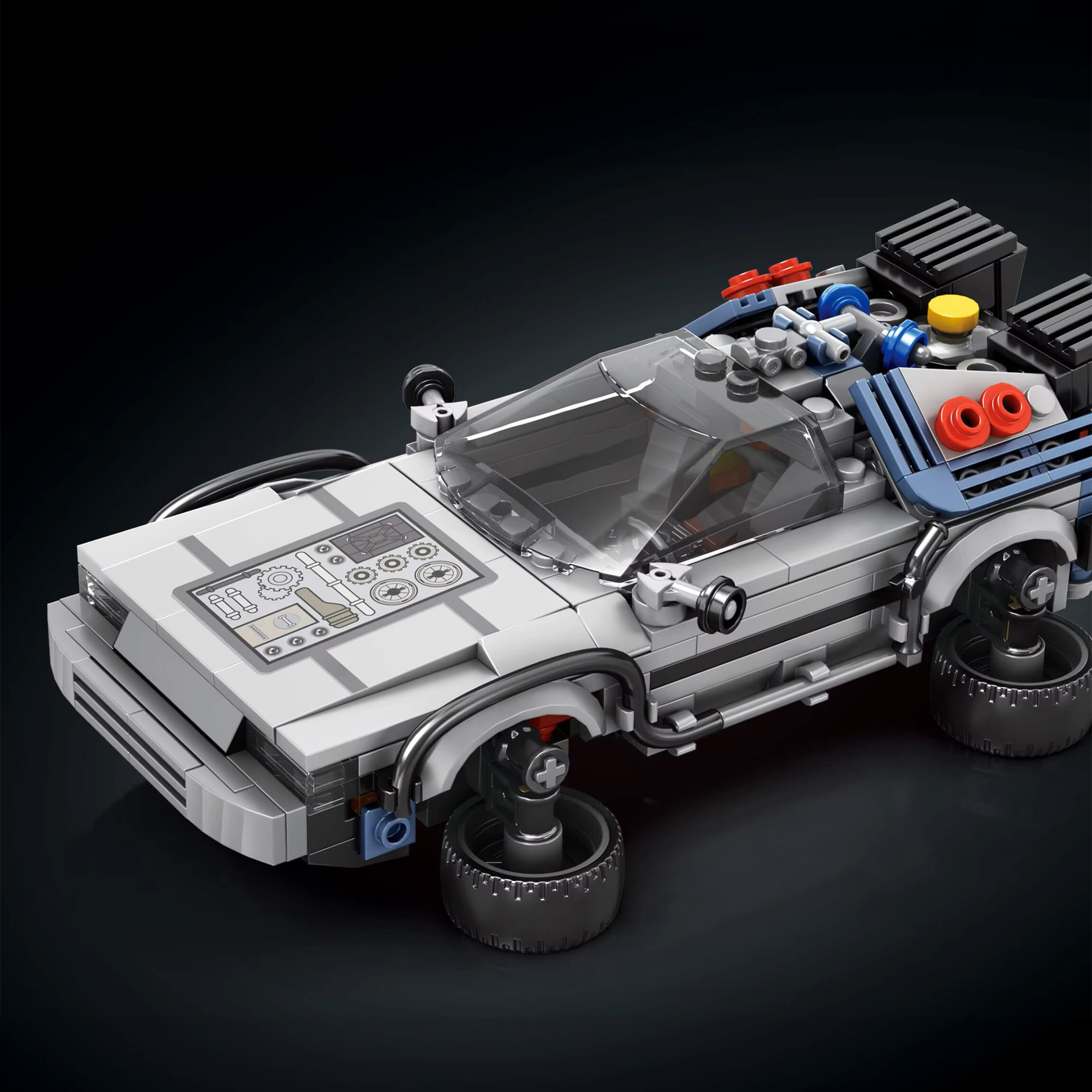 Classic Time Traveling Machine - Building Blocks Set | Power Brickz