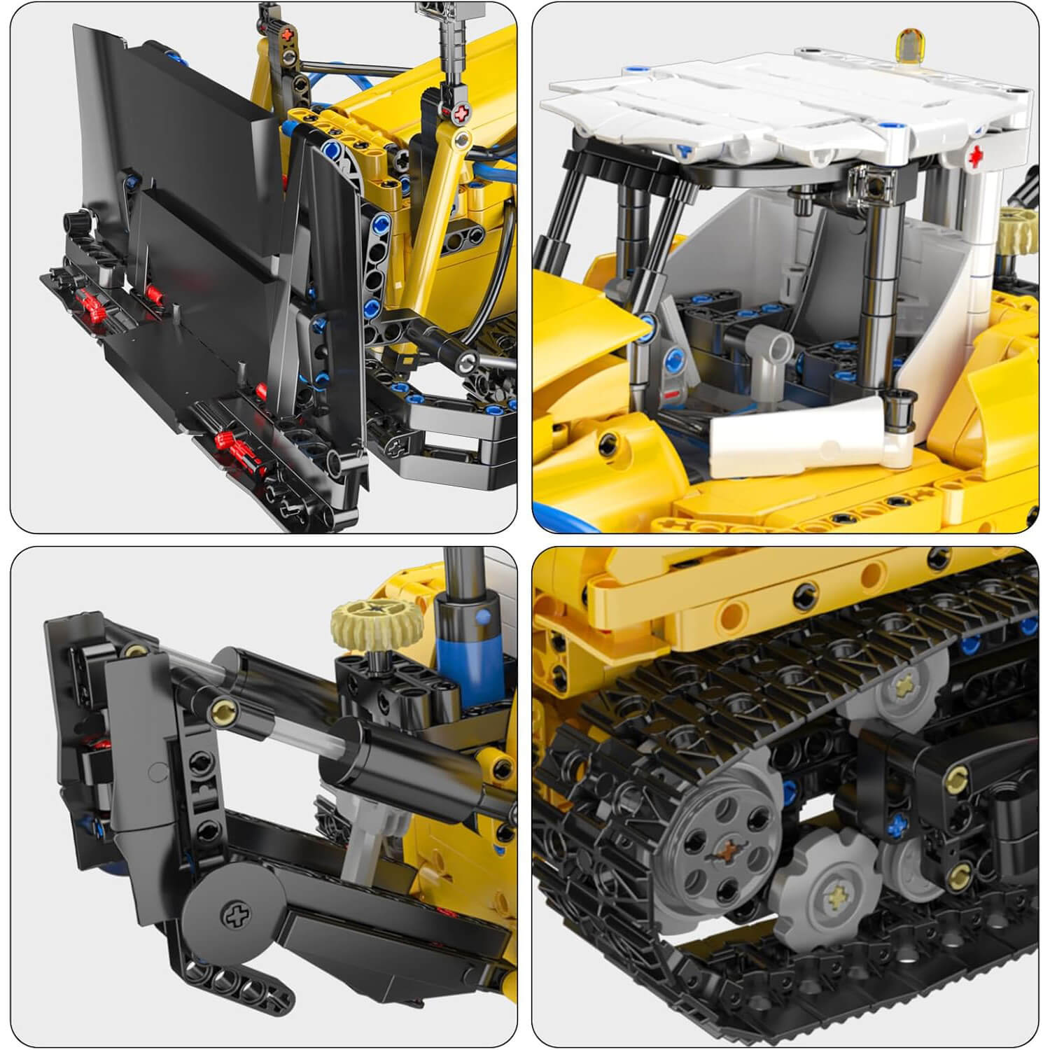 Professional Pneumatic Bulldozer - Building Blocks Set | Power Brickz