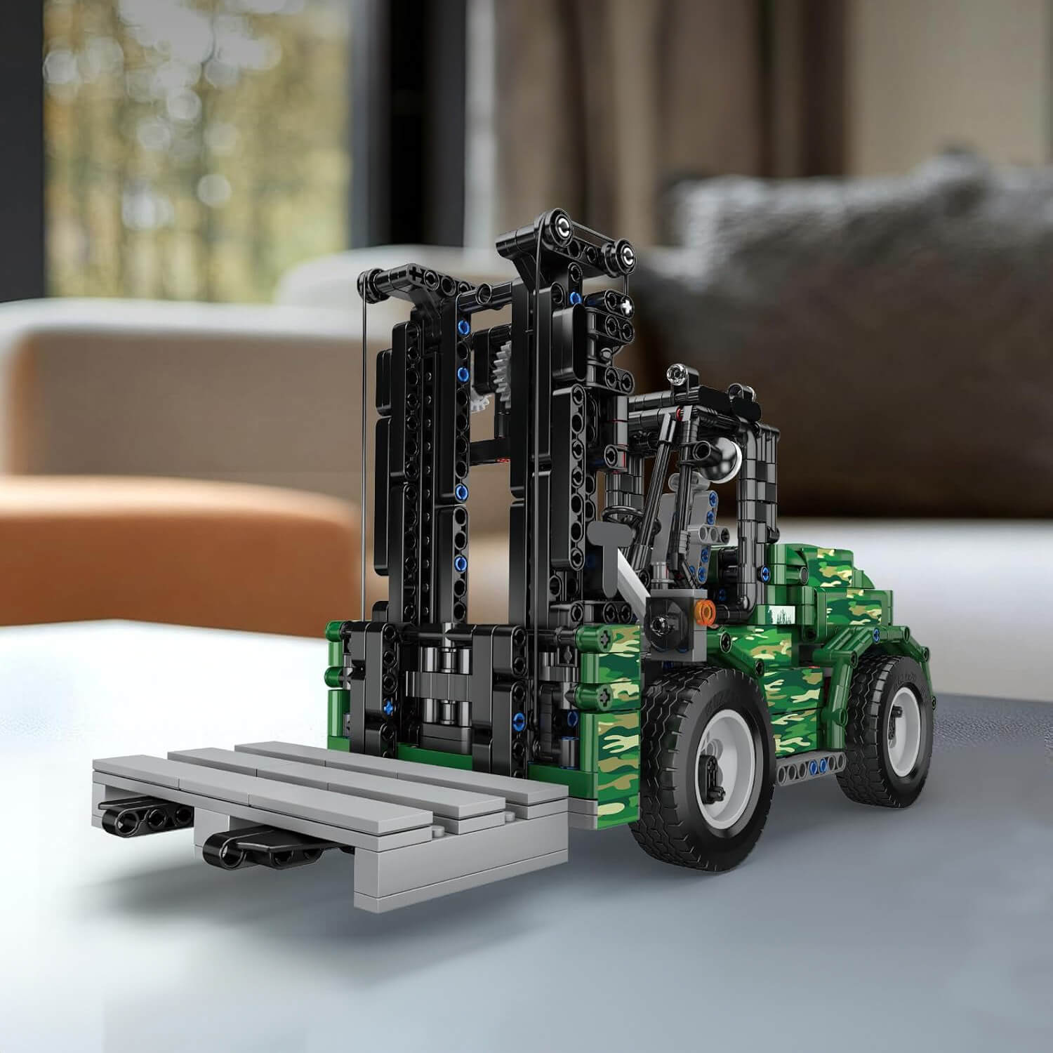 Industrial Heavy Forklift - Building Blocks Set | Power Brickz