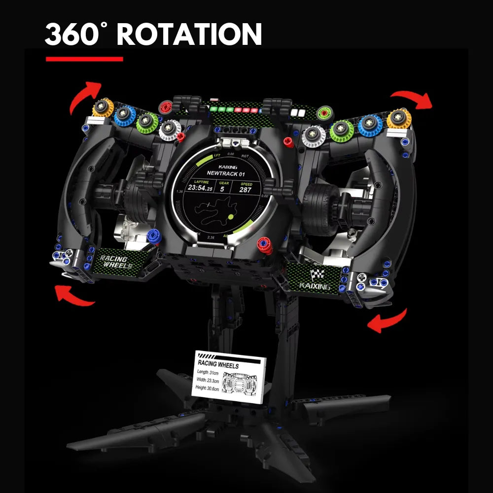 1:1 Podium Steering Wheel GT3 made from Building Blocks