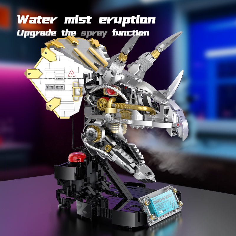 Cyber Triceratops Head | 928pcs — view 3 | Power Brickz