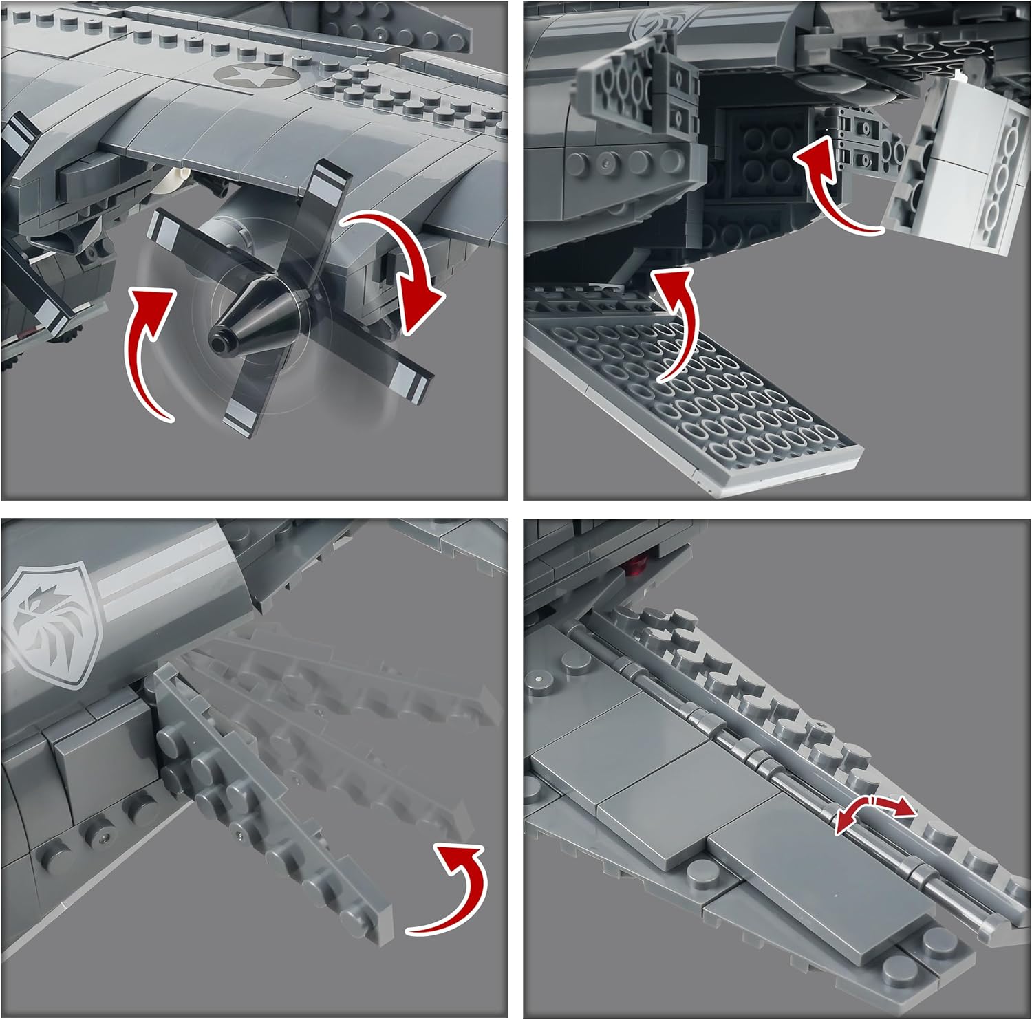 AC-130 Hercules Gunship Aircraft | 1713 Pcs 1:40 | Power Brickz