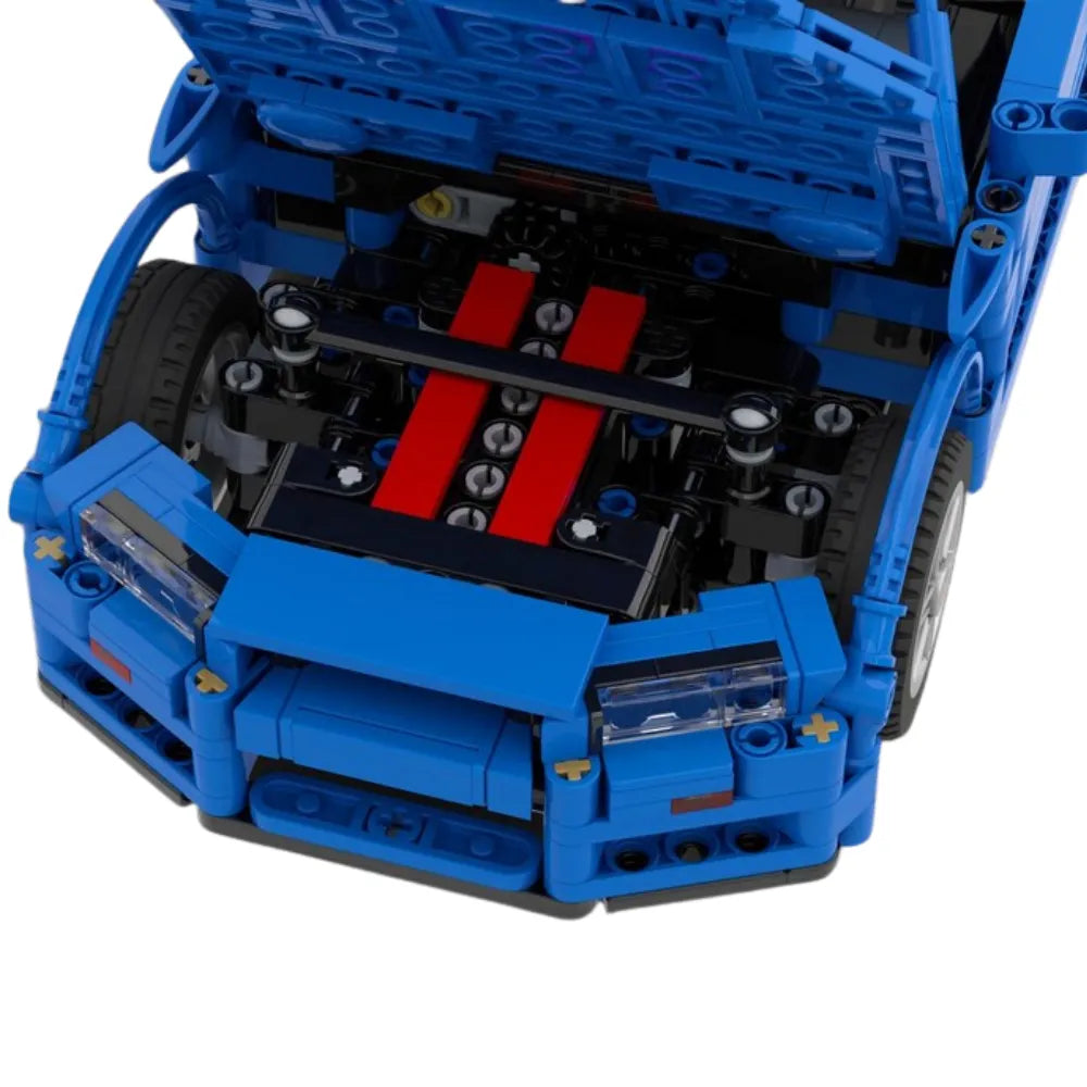 Power Brickz Skyline R34 GTR Vspec | 1095pcs SKU MOC-174789