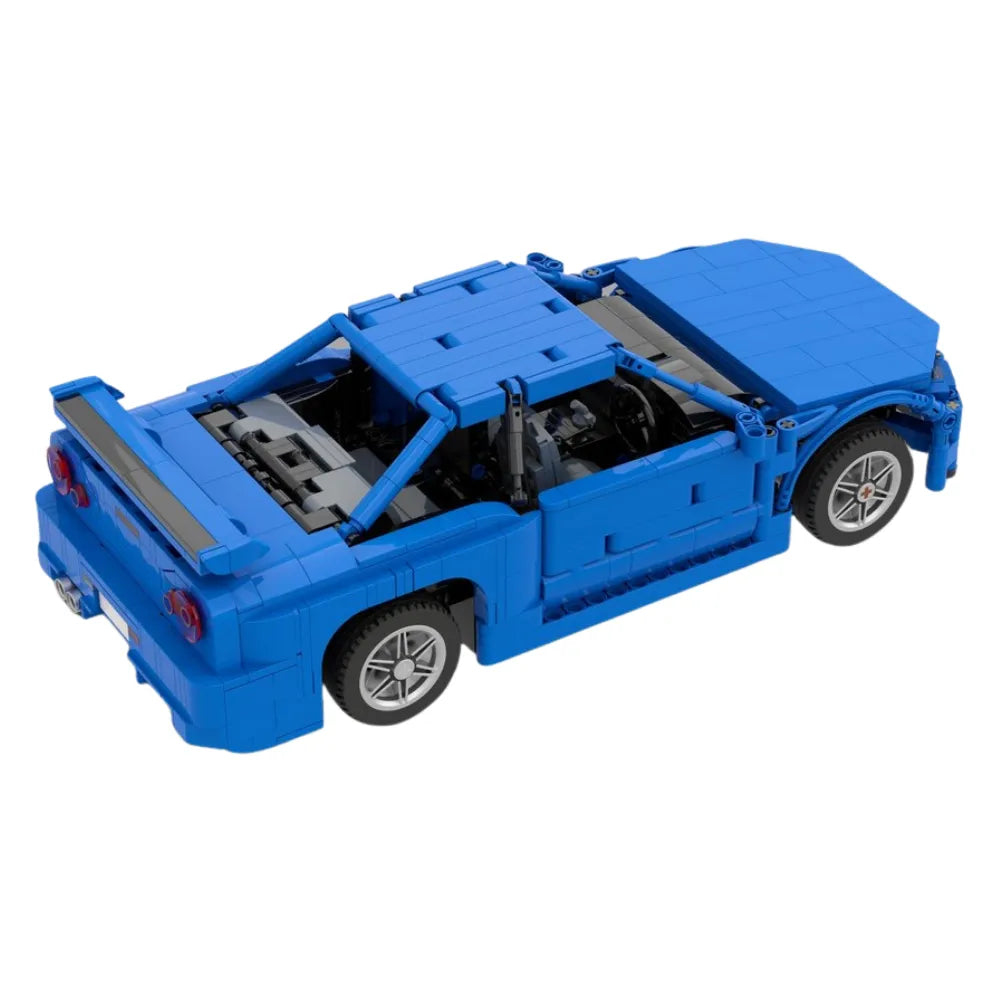 Power Brickz Skyline R34 GTR Vspec | 1095pcs SKU MOC-174789