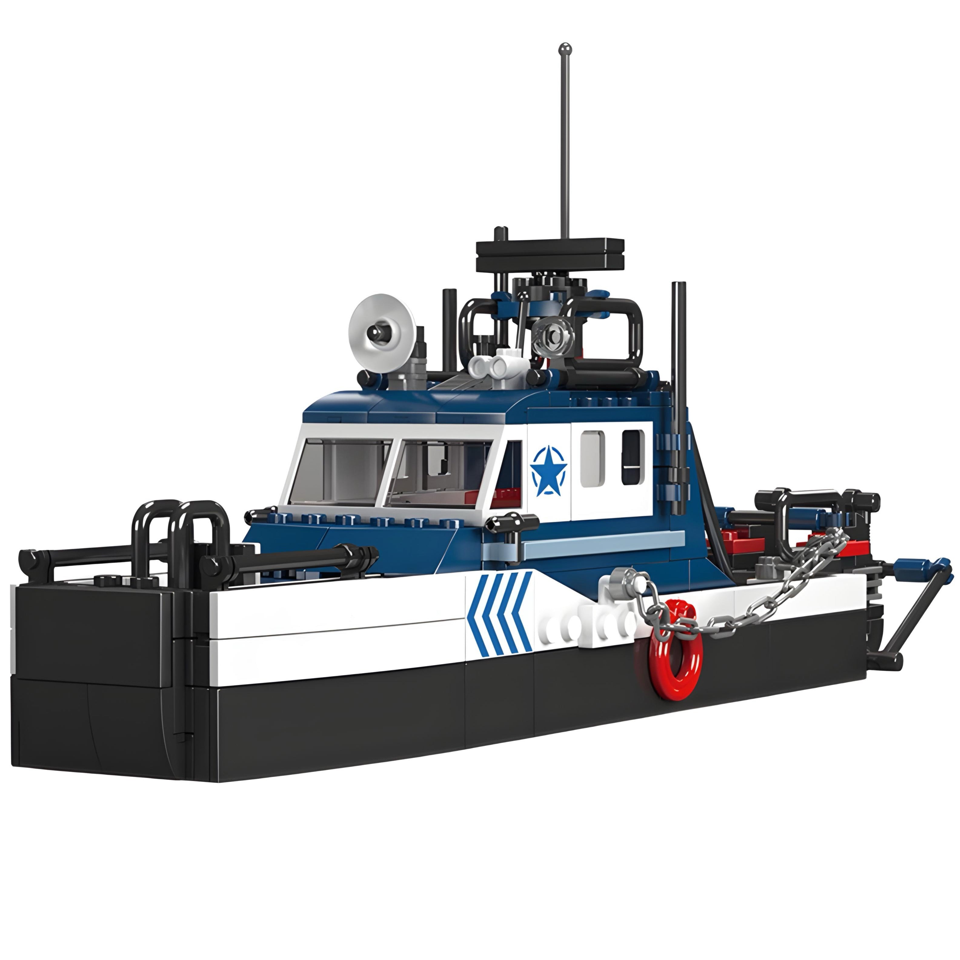 Police Boat | 416pcs building blocks kit — Power Brickz