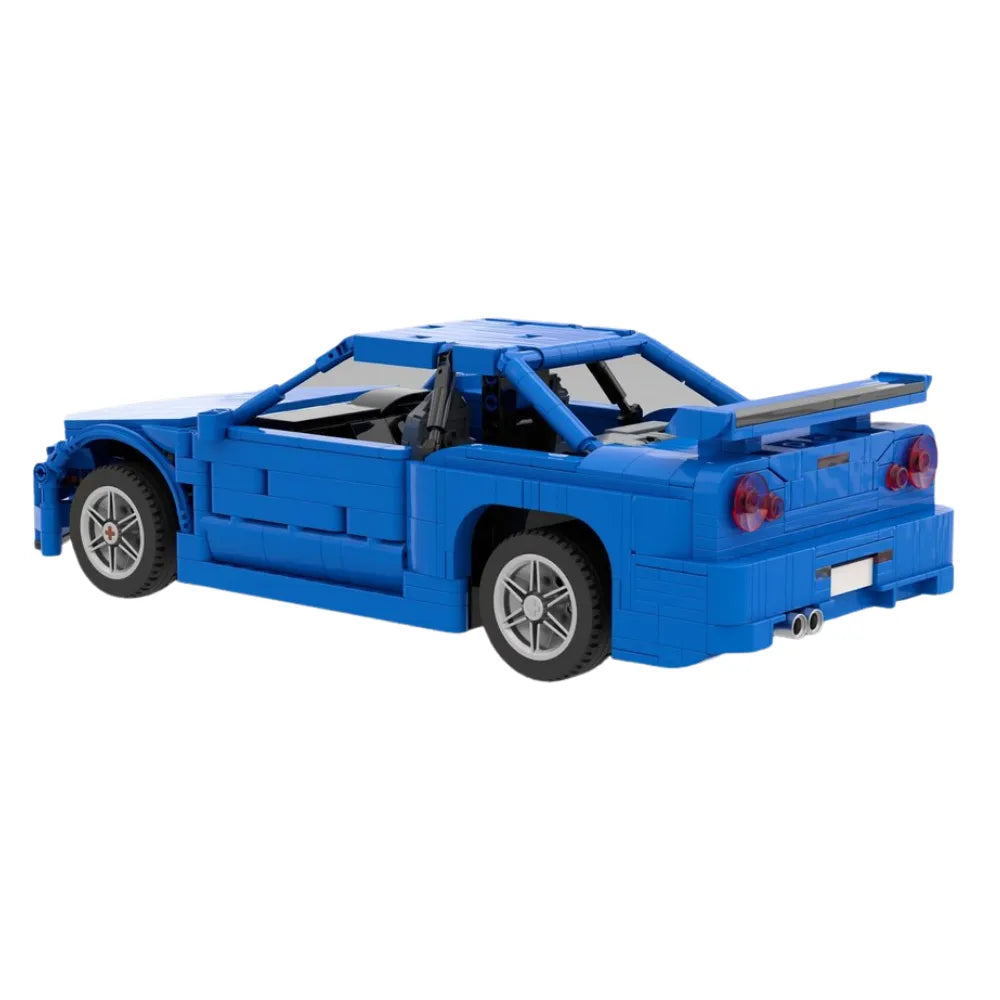 Power Brickz Skyline R34 GTR Vspec | 1095pcs SKU MOC-174789