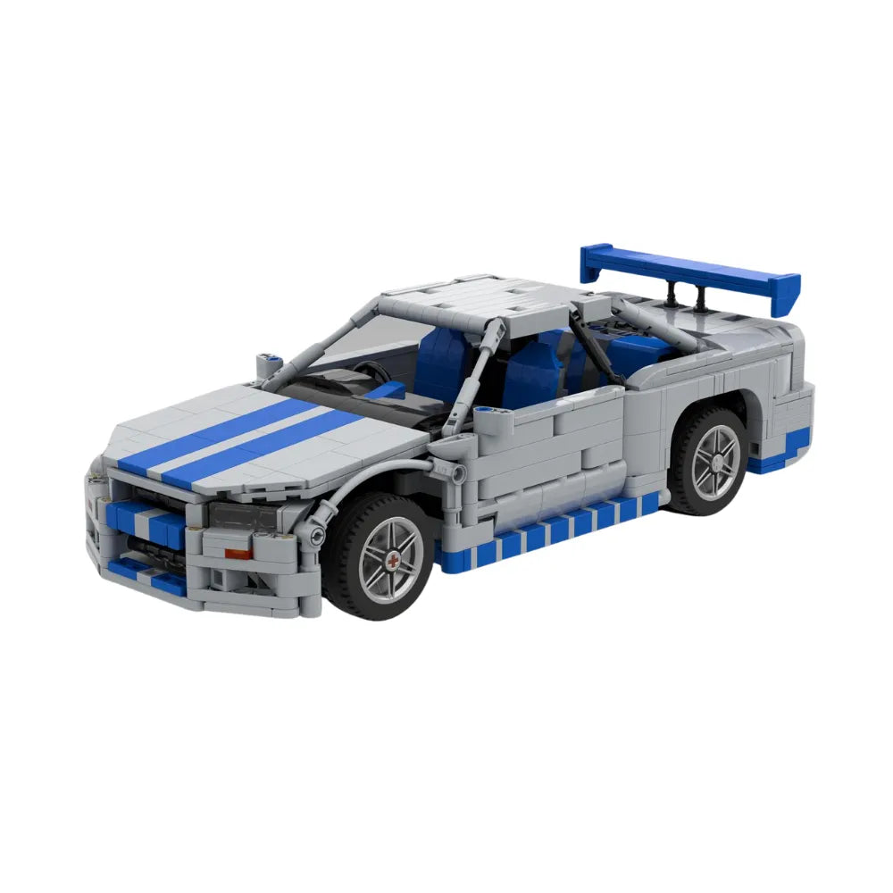Power Brickz Skyline R34 GTR F&F | 1147pcs SKU MOC-186036