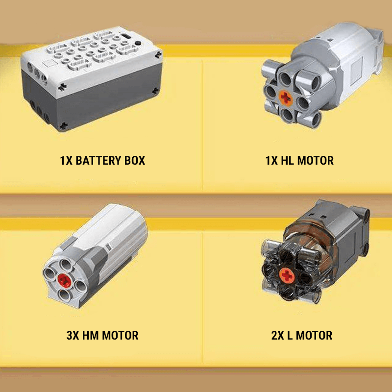 RC Bulldozer - Ultimate Edition - Building Blocks Set | Power Brickz