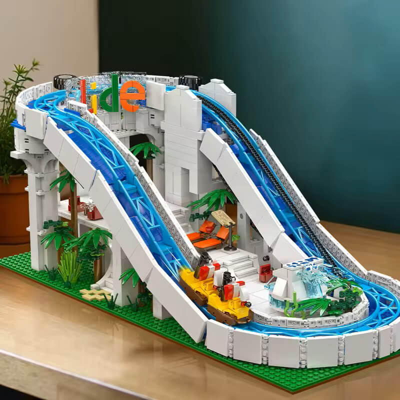 Motorized Water Slide - Building Blocks Set | Power Brickz