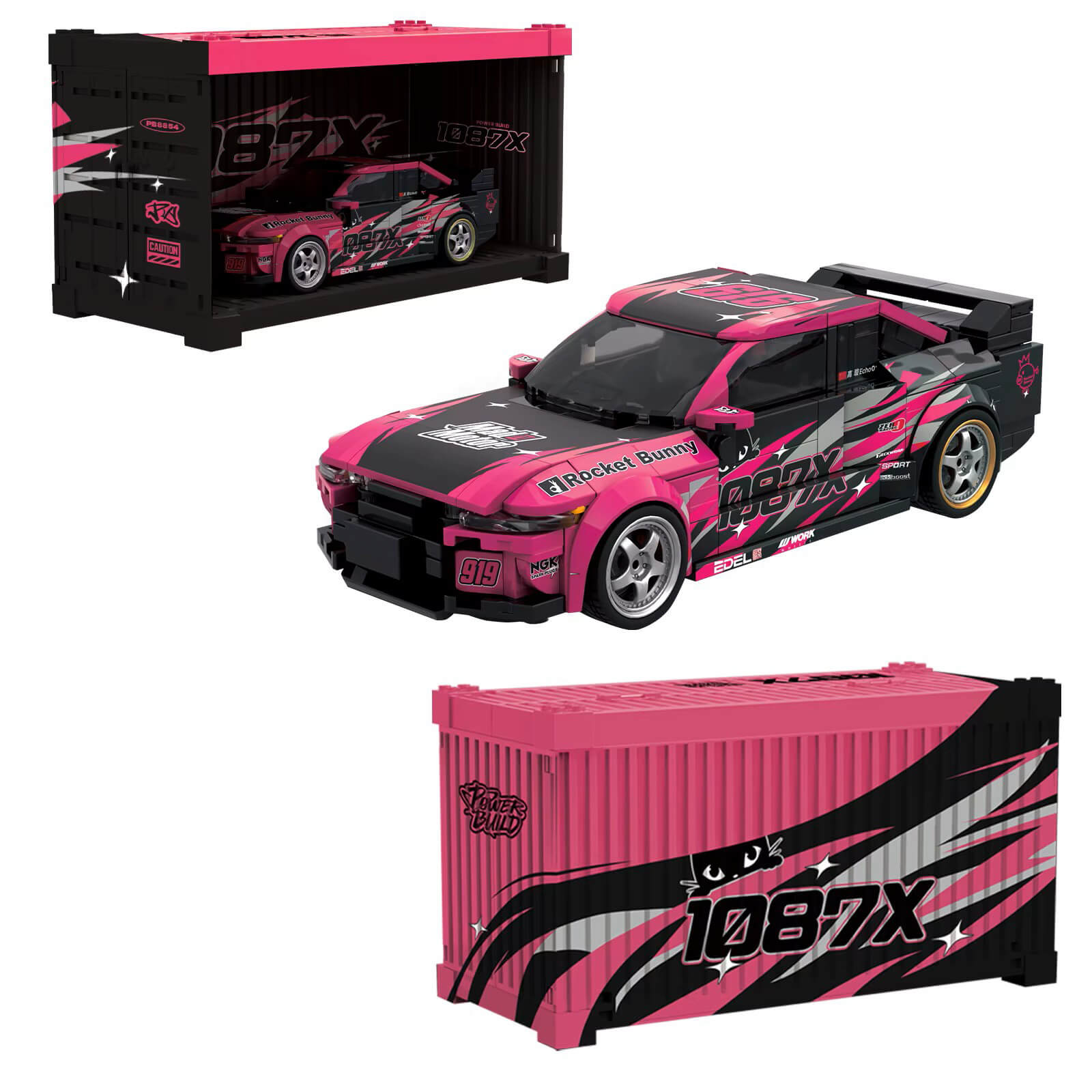 Rocket Bunny R32 Gt-r Building Blocks Kit | 407 Pcs