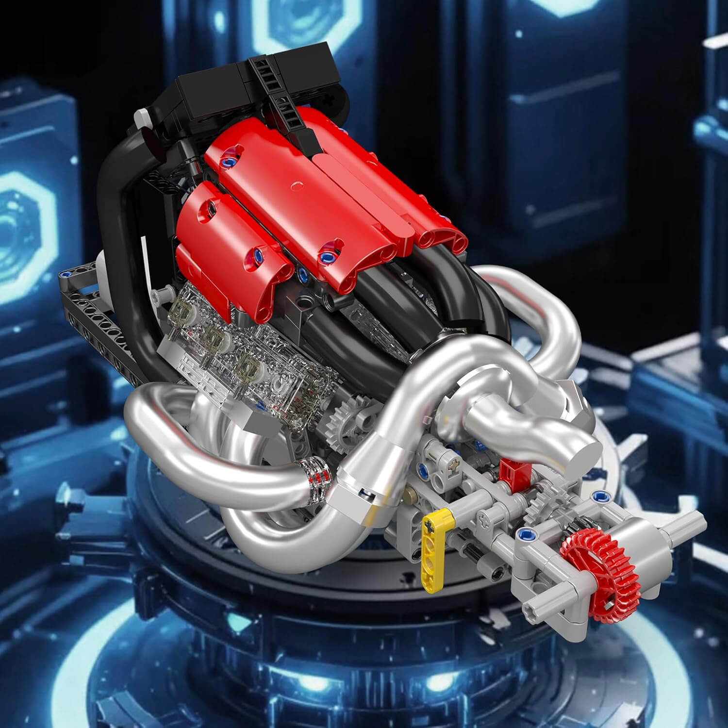 V8 Formula 1 Engine - Building Blocks Set | Power Brickz