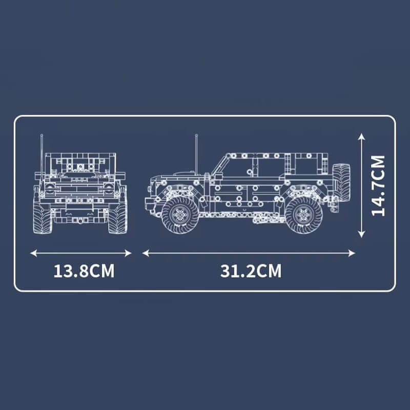 Bronco American Adventure 4x4 - Building Blocks Set | Power Brickz