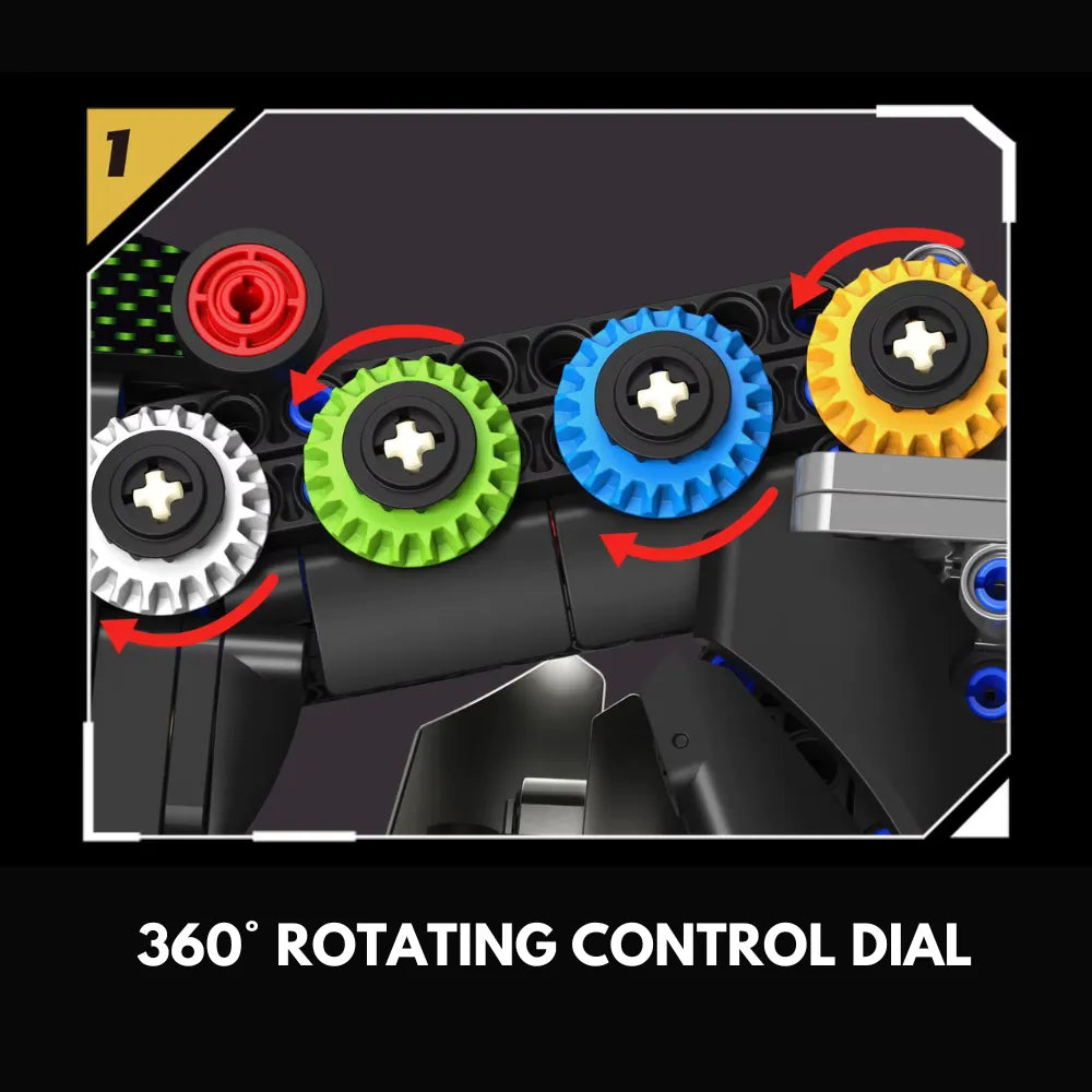1:1 Podium Steering Wheel GT3 made from Building Blocks