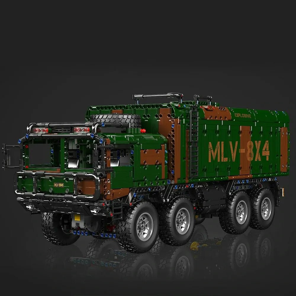 8x8 Desert Heavy Hauler - Building Blocks Set | Power Brickz