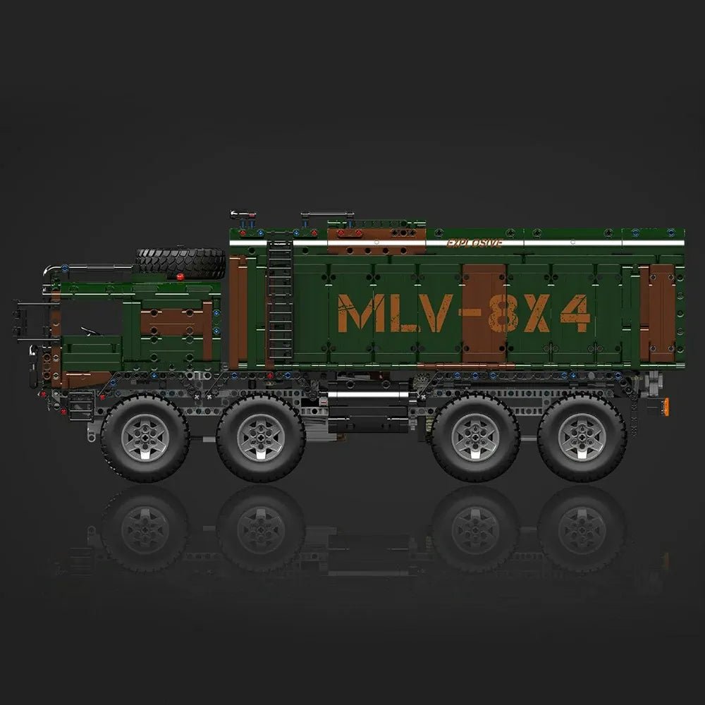 8x8 Desert Heavy Hauler - Building Blocks Set | Power Brickz