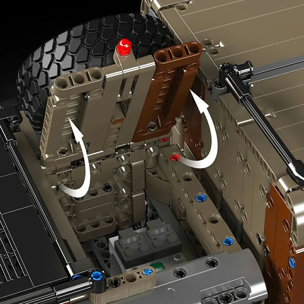 8x8 Desert Heavy Hauler - Building Blocks Set | Power Brickz