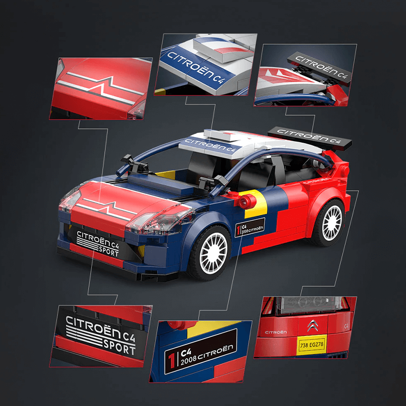 Citroen C4 WRC - Building Blocks Set | Power Brickz