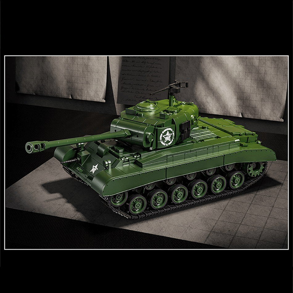 M26 Pershing Heavy Tank - Building Blocks Set | Power Brickz
