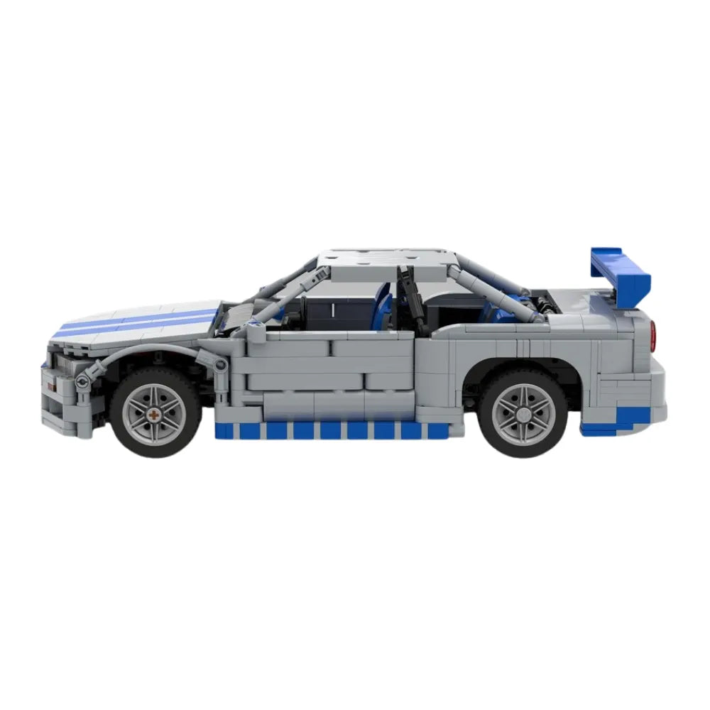 Power Brickz Skyline R34 GTR F&F | 1147pcs SKU MOC-186036