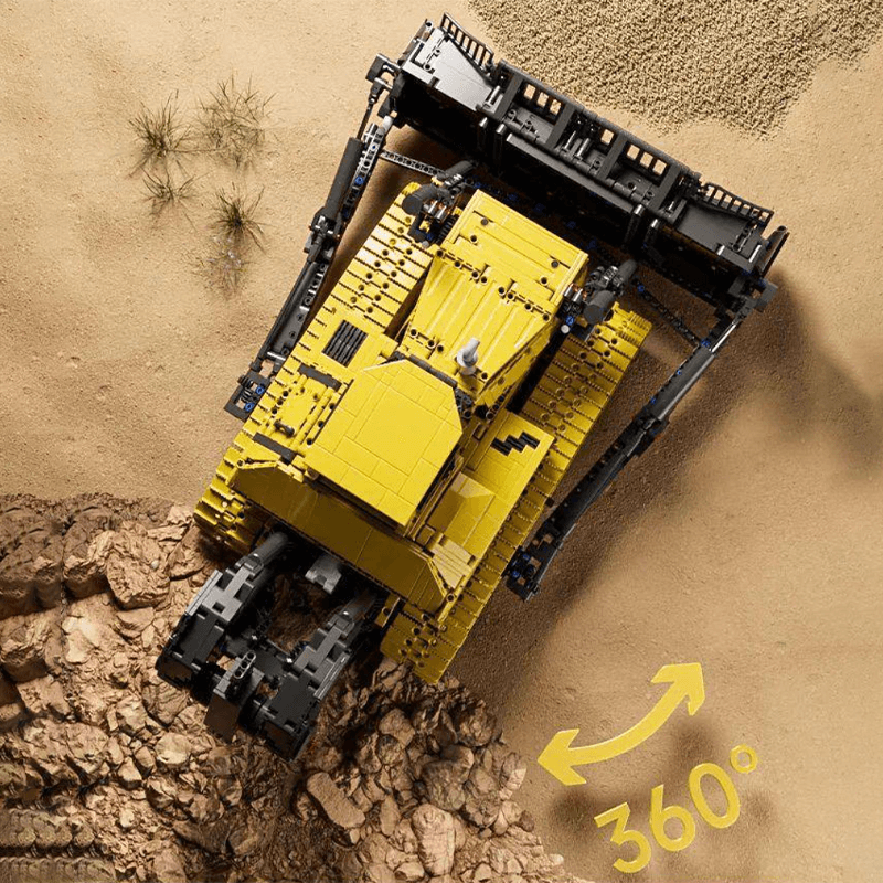 RC Bulldozer - Ultimate Edition - Building Blocks Set | Power Brickz