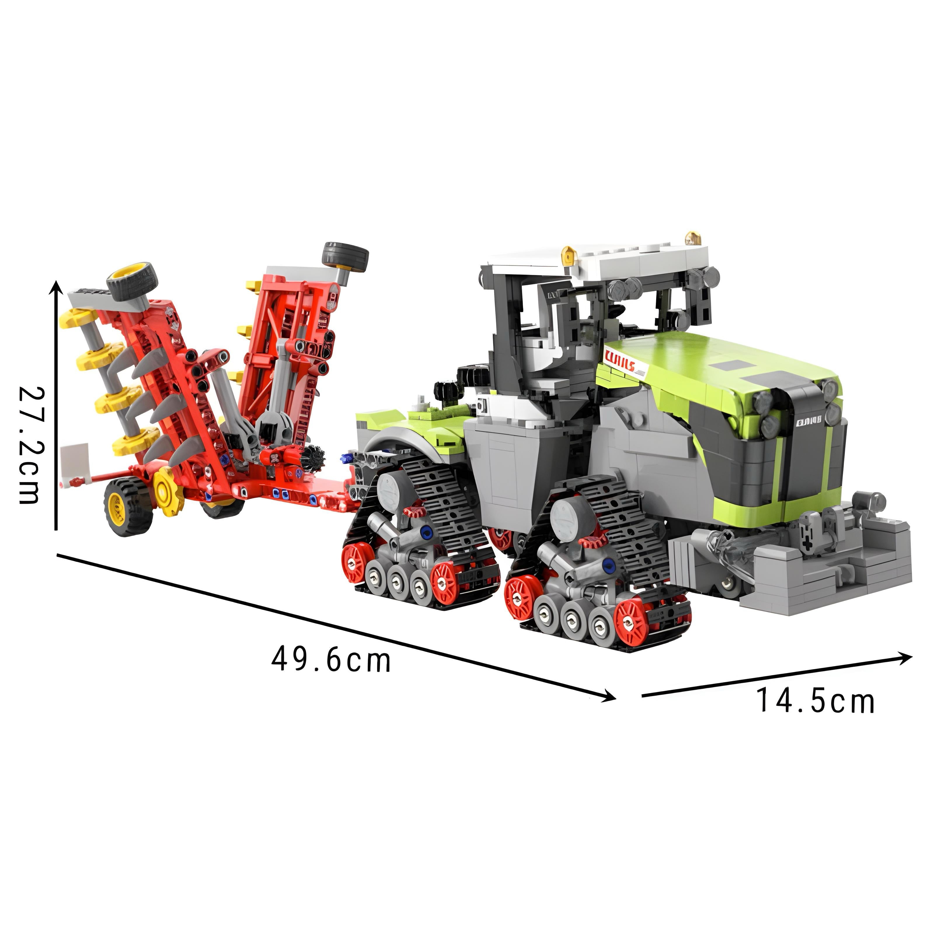 Claas Xerion 5000 Trac TS | 1336pcs — view 8 | Power Brickz