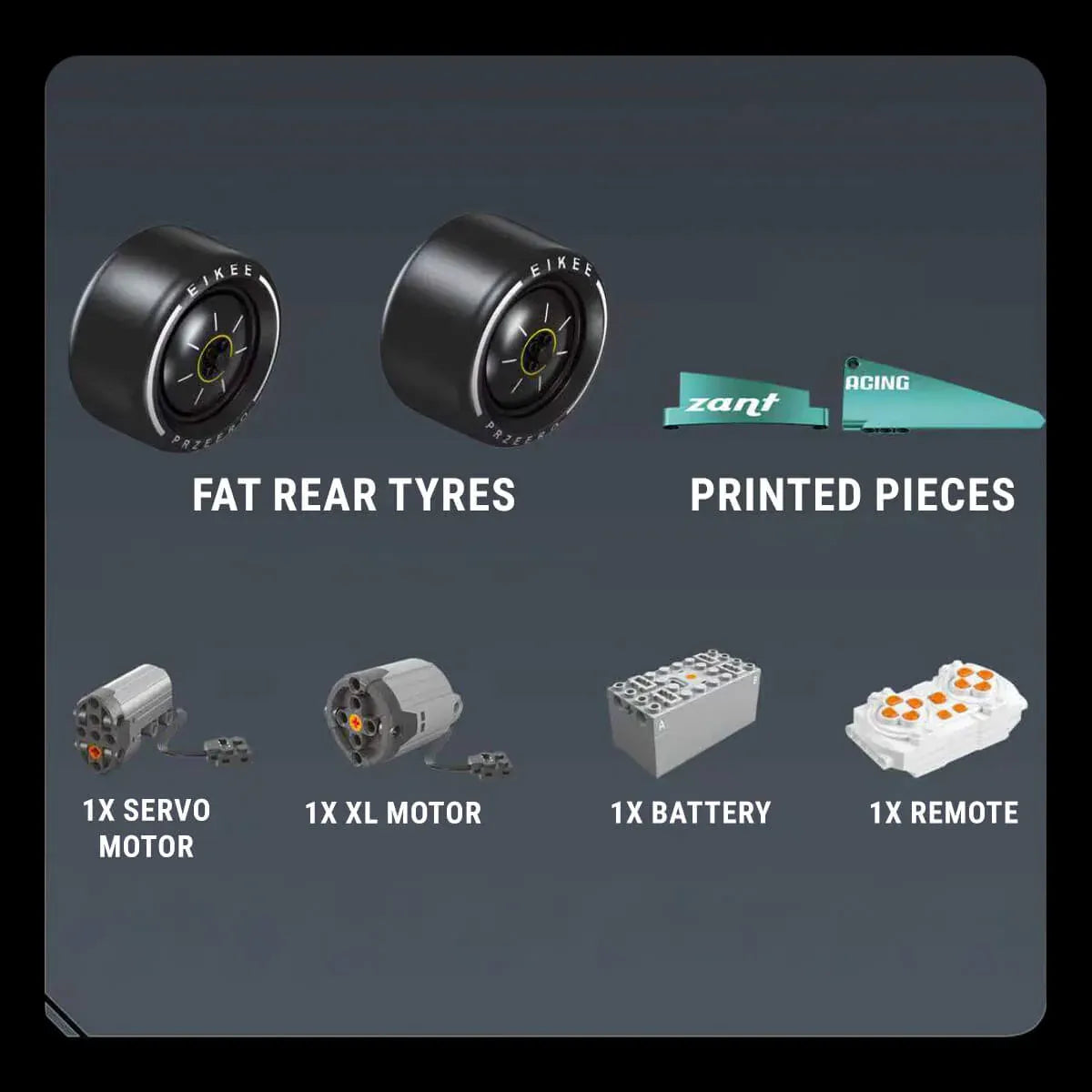 AMR 25 Formula 1 Car – brick-built display model made from building blocks