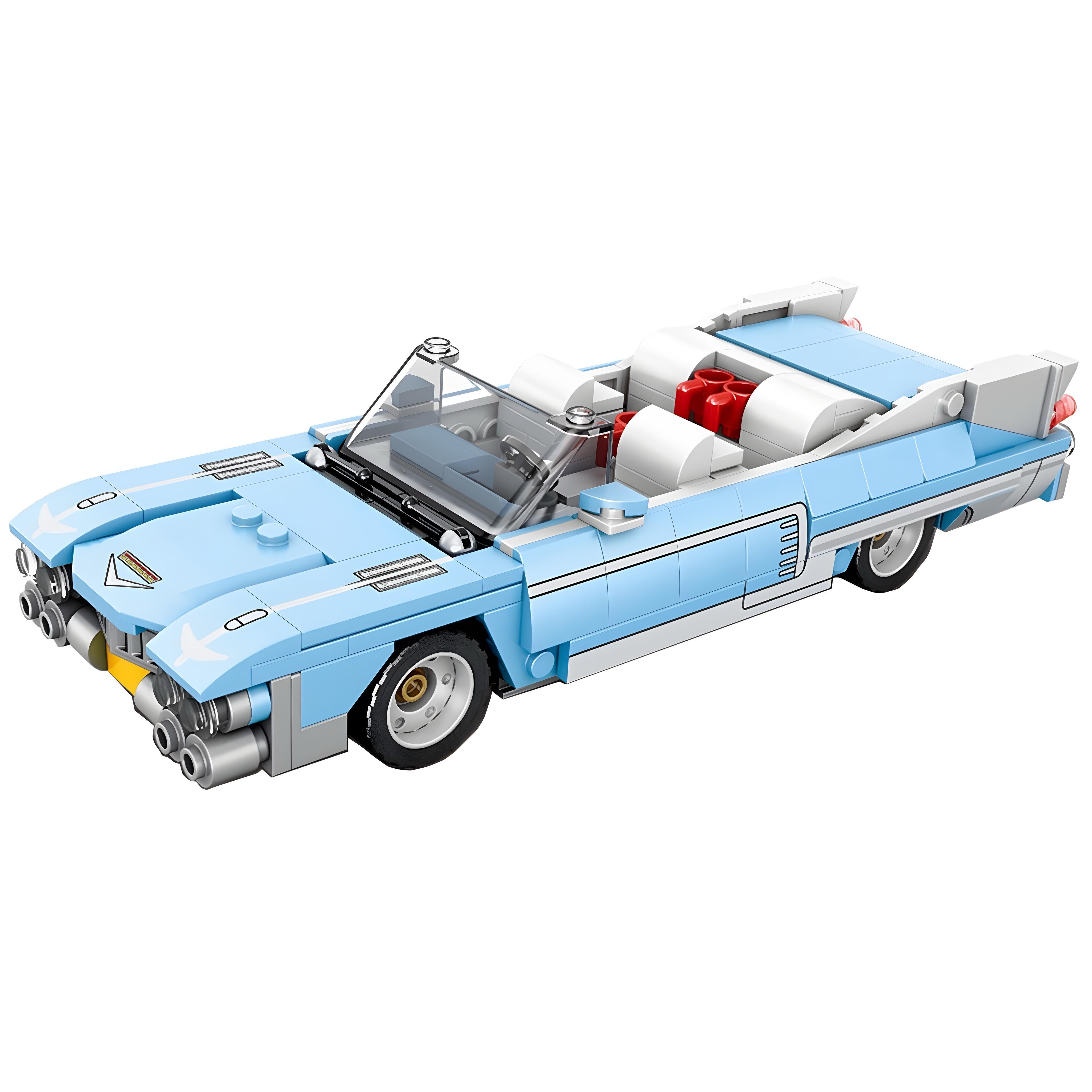 Baby Blue 1957 Coupe | 309pcs building blocks kit — Power Brickz