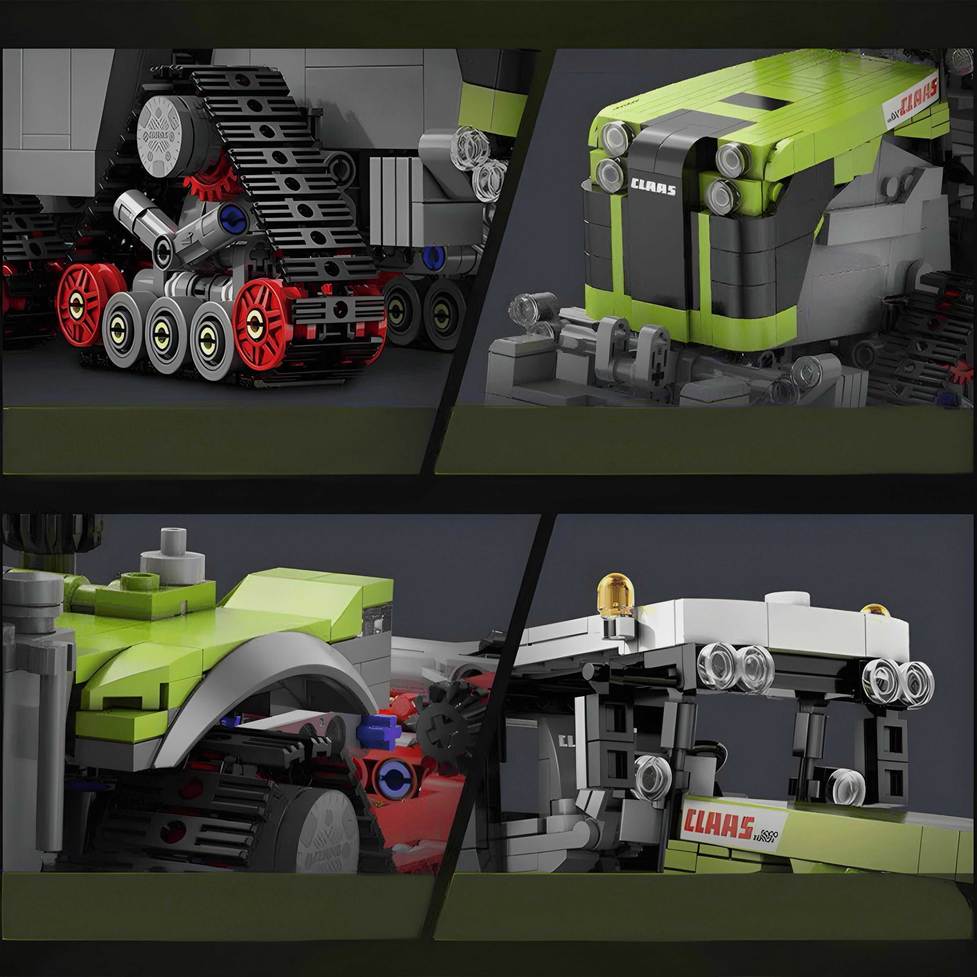 Claas Xerion 5000 Trac TS | 1336pcs — view 6 | Power Brickz