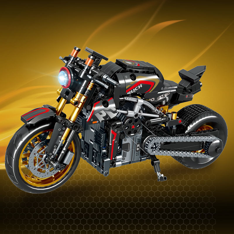 Carbon Devil Sport Bike - Building Blocks Set | Power Brickz