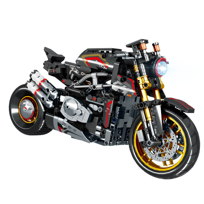Carbon Devil Sport Bike - Building Blocks Set | Power Brickz