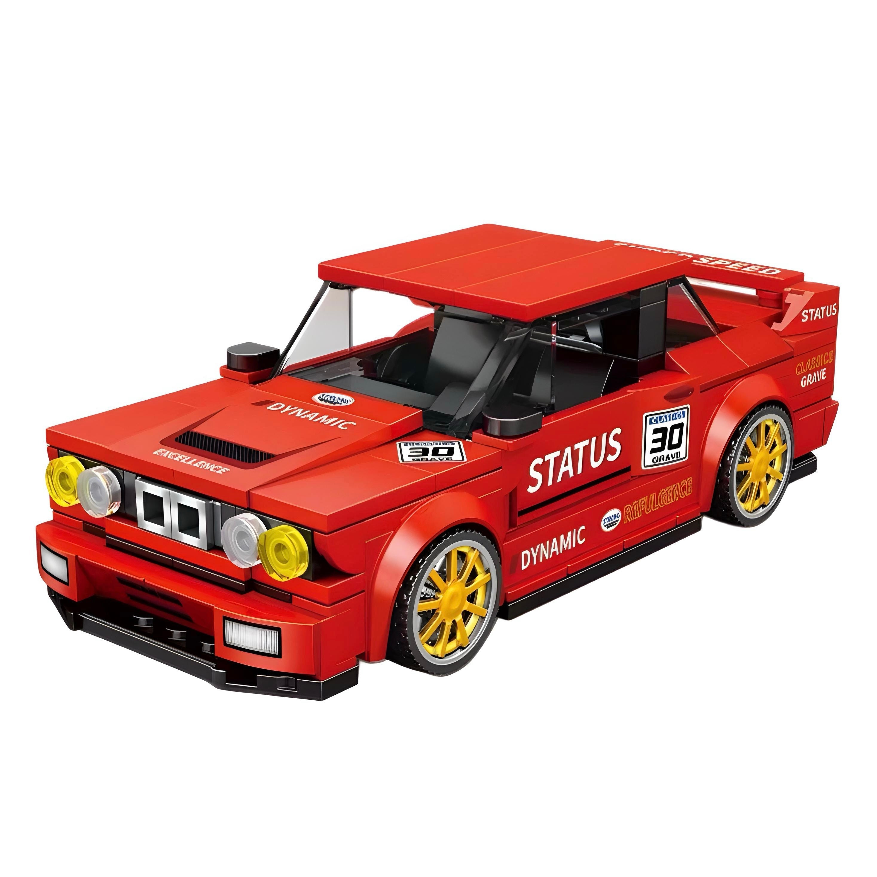 Rally Spec E30 Classic Car Building Blocks – 304 pieces – collector-grade vehicle replica