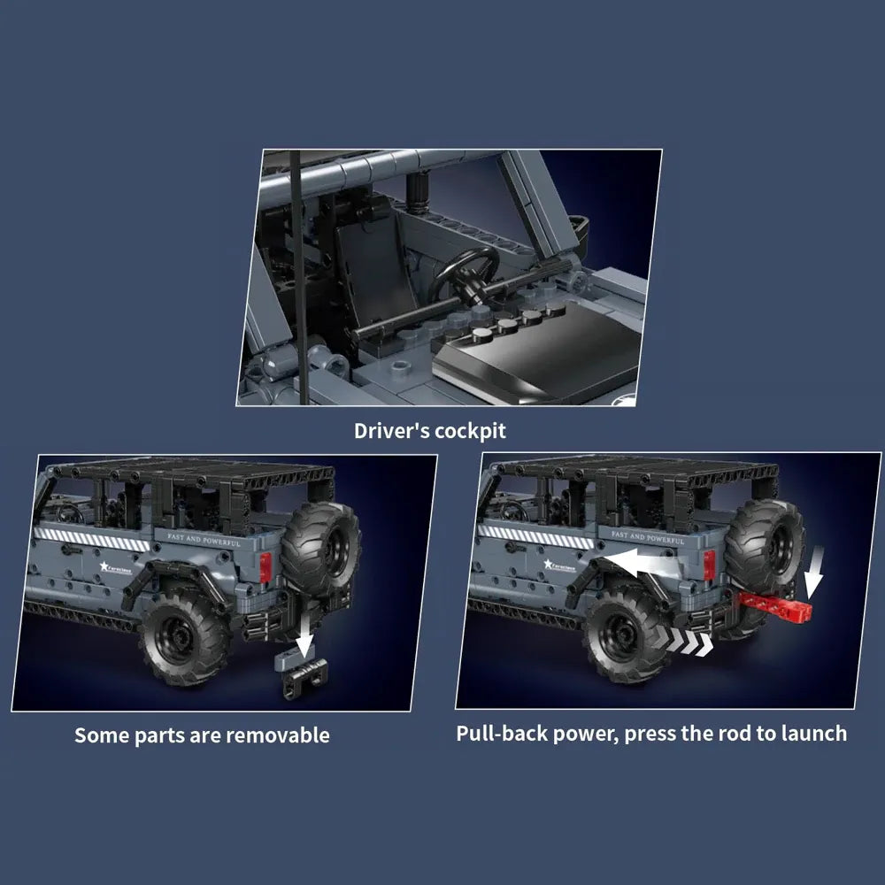 Classic Off Road Icon - Building Blocks Set | Power Brickz