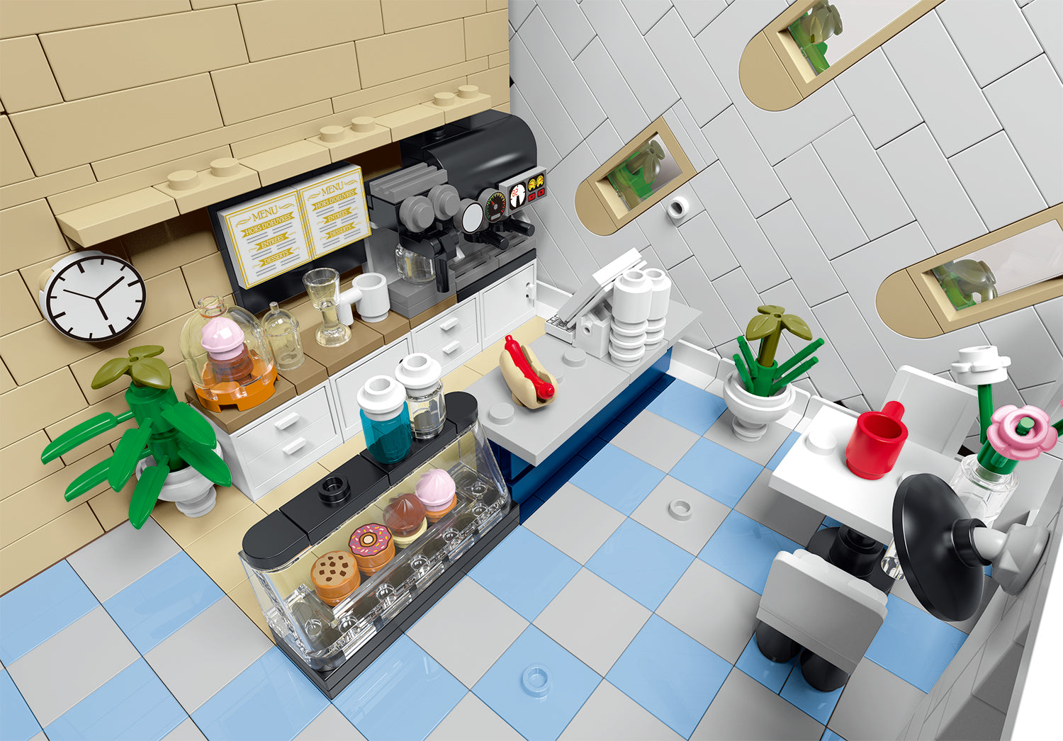 Upside Down Cafe | 3120pcs — view 9 | Power Brickz