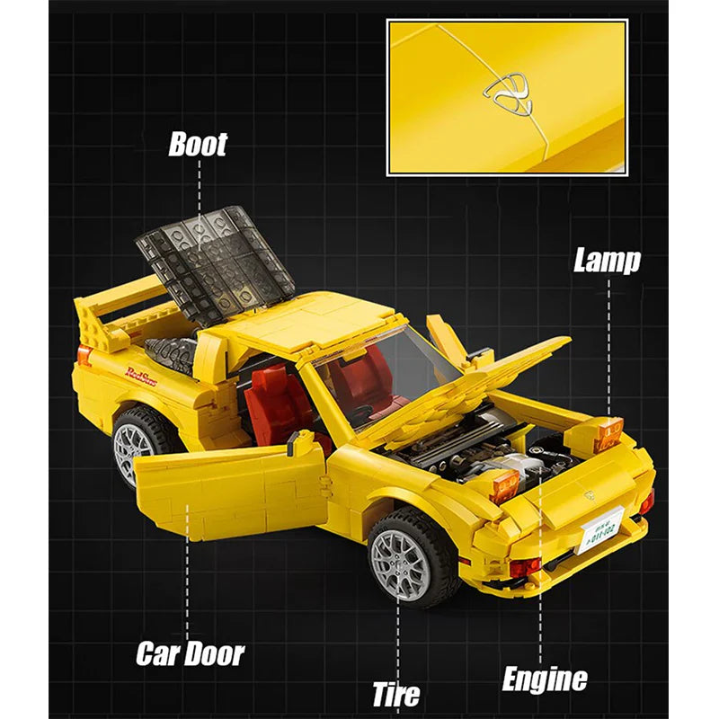 Initial D FD3S RX-7 | 1655pcs — view 10 | Power Brickz