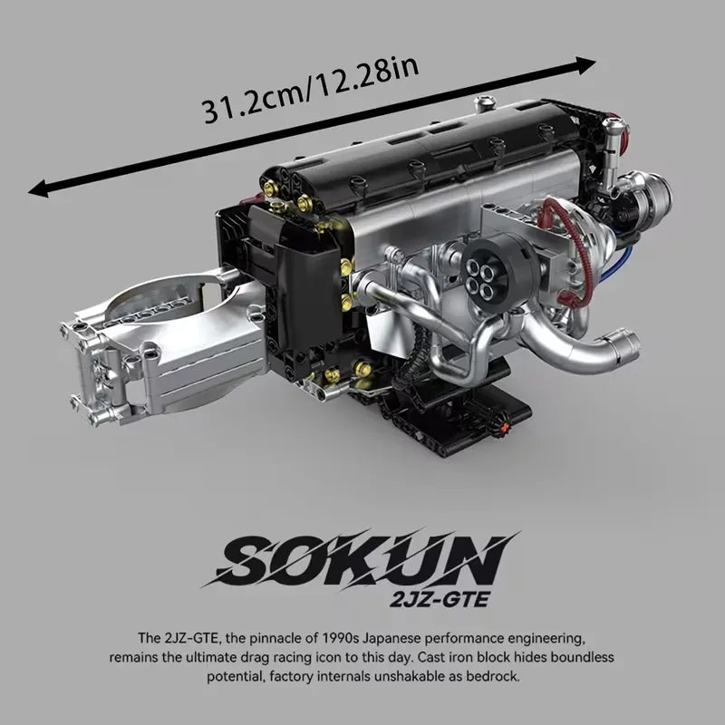 JDM 2JZ-GTE Engine | Building Blocks Set – Power Brickz