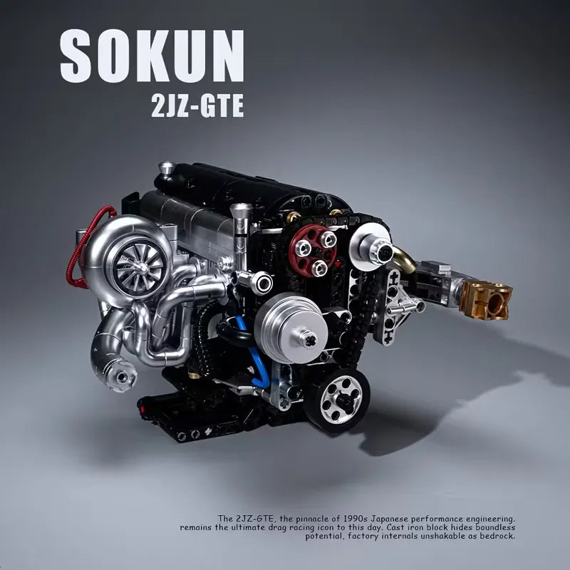JDM 2JZ-GTE Engine | Building Blocks Set – Power Brickz