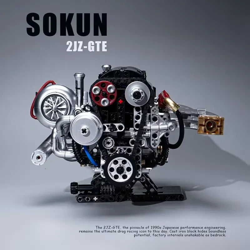 JDM 2JZ-GTE Engine | Building Blocks Set – Power Brickz