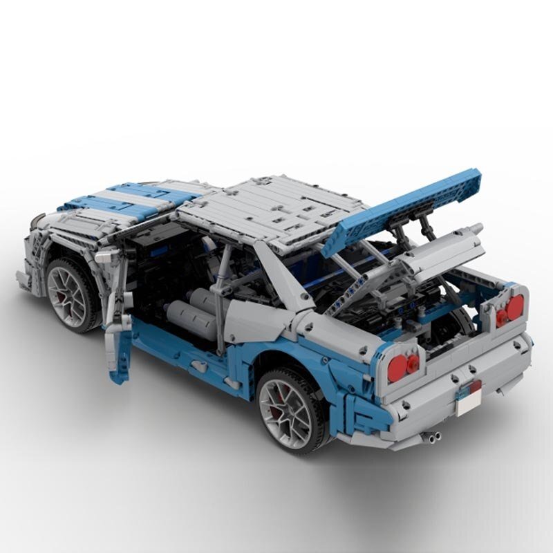 L BUILDセット JDM R34 Coupé 'Godzilla' Building Blocks Kit | 3383 Pcs