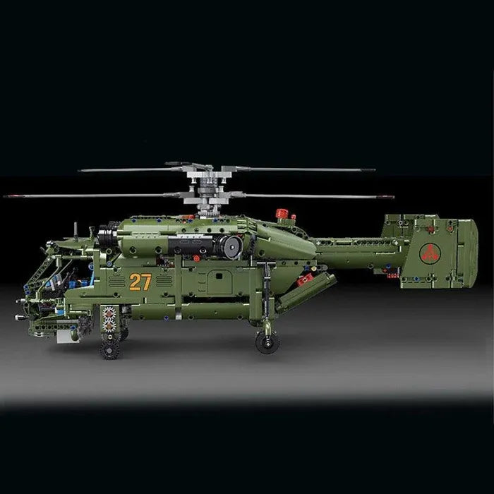 Ka-27 Helicopter – brick-built display model made from building blocks
