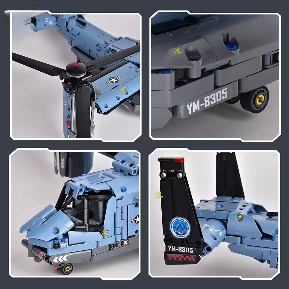MV-22 Osprey | Building Blocks Set – Power Brickz