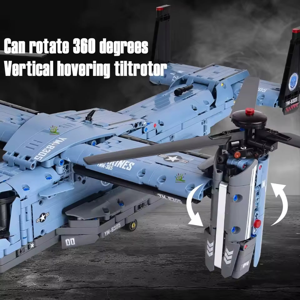 MV-22 Osprey | Building Blocks Set – Power Brickz